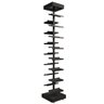 Expositor de Calçados com 1 Coluna e 15 Suportes Chapa Screw Comac Preto - 1