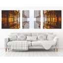 Ver imagem 1 de Quadro Decorativo 195x64cm Arquitetura Prédios Quarto Sala