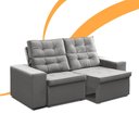 Ver imagem 2 de Apolo Estof Cancun 2,10 Retratil e Reclinavel Tc 611 - Grafite