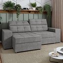 Ver imagem 6 de Apolo Estof Cancun 2,10 Retratil e Reclinavel Tc 611 - Grafite