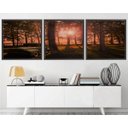 Ver imagem 1 de Quadro Decorativo 195x64cm Bosque Pickup Antinga Quarto Sala