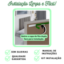 Ver imagem 4 de Kit 8 Módulos Cabeceira de Cama Queen 160x60cm Bege Claro Estofados Auto Adesivo
