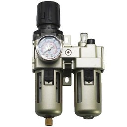 Filtro De Ar Regulador Lubrificador 3/8 Manômetro Compressor GT557 Lorben - 2