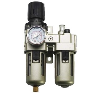 Filtro De Ar Regulador Lubrificador 3/8 Manômetro Compressor GT557 Lorben