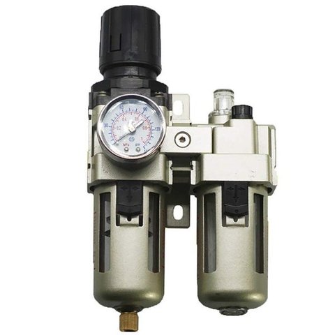 Filtro De Ar Regulador Lubrificador 3/8 Manômetro Compressor GT557 Lorben