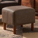 Ver imagem 2 de Puff Decorativo Verso 45x51 cm Pes Madeira Courino Tcs 729 Moll