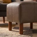Ver imagem 6 de Puff Decorativo Verso 45x51 cm Pes Madeira Courino Tcs 729 Moll