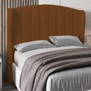 Ver imagem 2 de Cabeceira Casal Queen Cama Box 160cm Glenda I02 Veludo Terracota - Mpozenato