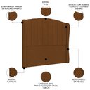 Ver imagem 3 de Cabeceira Casal Queen Cama Box 160cm Glenda I02 Veludo Terracota - Mpozenato