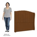 Ver imagem 5 de Cabeceira Casal Queen Cama Box 160cm Glenda I02 Veludo Terracota - Mpozenato