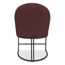 Ver imagem 6 de Kit 08 Cadeiras Poltrona de Jantar Bela Suede Marsala Base Metálica Industrial Preto - Pallazio