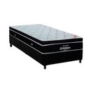 Ver imagem 1 de Cama Box Solteiro: Colchão Molas Superpocket Ensacadas Ortobom Elegant + Base Crc Suede Black (