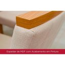 Ver mais imagens de Sala de Jantar Completa Orus C/ Tampo Madeirado 120x80cm e 4 Cadeiras Milla Nature/off White - Linho