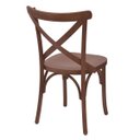 Ver imagem 3 de Kit 4 Cadeira De Jantar Katrina X Espanha Madeira Maciça Assento Anatômico - Pinhão