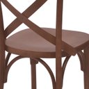 Ver imagem 4 de Kit 4 Cadeira De Jantar Katrina X Espanha Madeira Maciça Assento Anatômico - Pinhão