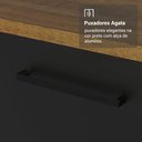 Ver mais imagens de Kit Balcão + Cristaleira 70cm Rustic/preto Agata Madesa 01