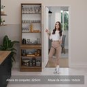 Ver imagem 5 de Kit Balcão + Cristaleira 70cm Rustic/preto Agata Madesa 01