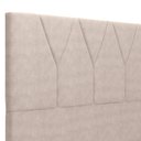Ver imagem 7 de Cabeceira Cama Box Casal King 195 cm Aurora W01 Suede Bege - Lyam Decor