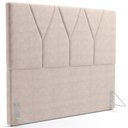 Ver imagem 2 de Cabeceira Cama Box Casal King 195 cm Aurora W01 Suede Bege - Lyam Decor