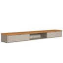 Ver imagem 2 de Bancada Suspensa Rack para Sala 218cm Prime L06 Nature/Off White - Mpozenato