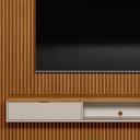 Ver imagem 3 de Bancada Suspensa Rack para Sala 218cm Prime L06 Nature/Off White - Mpozenato