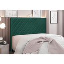 Ver imagem 4 de Cabeceira Cama Box Solteiro 90 Cm Dubai Veludo Verde S04 - D'Rossi