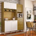 Ver imagem 1 de Cozinha Ambiente Montesa 6 Portas e 2 Gavetas Freijó Supremo Ripado - Kits Paraná