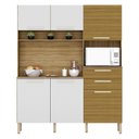 Ver imagem 2 de Cozinha Ambiente Montesa 6 Portas e 2 Gavetas Freijó Supremo Ripado - Kits Paraná