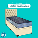 Ver imagem 4 de Kit Cama Box Bau + Cabeceira + Colchão Solteiro Molas Ensacadas - Petrus - Paropas