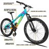 Bicicleta Aro 26 Vmaxx Viking Tuff 25 Freeride Shimano 21v Disc - Azul/Laranja - 3