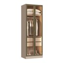Ver imagem 1 de Guarda Roupa Modulado 2 Portas Reflecta Requinte 100% MDF