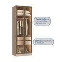 Ver imagem 4 de Guarda Roupa Modulado 2 Portas Reflecta Requinte 100% MDF