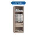 Ver imagem 5 de Guarda Roupa Modulado 2 Portas Reflecta Requinte 100% MDF