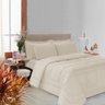 Kit Edredom Soft Casal Queen Toque Suave 5 Peças Bege Casa Dona - 1