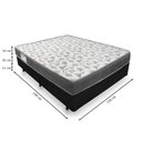 Ver imagem 3 de Cama Box Casal 138 Tecido Sintético Preto com Colchão De Espuma - D33 Ortobom ISO 100
