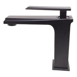 Torneira Banheiro Monocomando Luxo Com Alavanca Preto Fosco Black Matte - 1