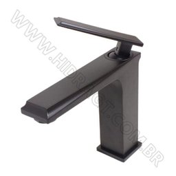 Torneira Banheiro Monocomando Luxo Com Alavanca Preto Fosco Black Matte - 4