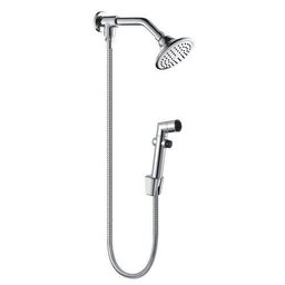 Ducha Chuveiro com Desviador Metal Cromado para Uso Aquecedor - 1