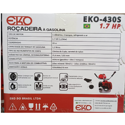 Roçadeira  a gasolina Profissional EkO 430S 1.7 HP - 3