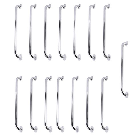 Barra de Apoio 70cm Inox Alça Kit 15 Unidades Idoso Cadeirante Corrimao Banheiro Box Segurança Supor
