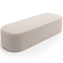 Ver imagem 2 de Puff Decorativo Orgânico para Living Quarto 140cm Doha W01 Bouclê Creme - Lyam Decor