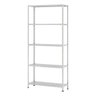 Estante Aço Multiuso 175x80x28cm 5 Prateleiras até 20Kg para Bandeja Eaf005 - Elite Aço - Branco - 1