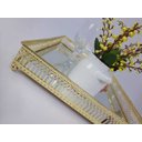 Ver imagem 4 de bandeja imperial espelhada para casa decoração linda mesa