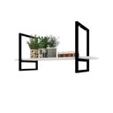 Ver imagem 1 de Prateleira Suspensa para Cozinha - Aço Branco - Nichos Decorativos