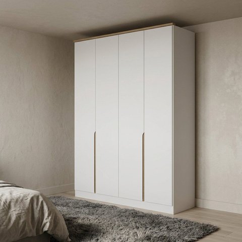 Guarda-Roupa Casal 100% MDF com 4 Portas e 2 Gavetas Casuá Branco