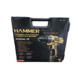 Parafusadeira Maleta com Impacto A Bateria 12v 2 Baterias Hammer - 110/220 - Bivolt - 4