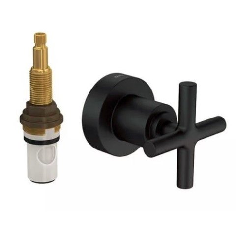 Acabamento para Registro de Pressão 3/4 4916 Duna Clássica Black Matte Deca