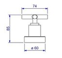 Ver imagem 2 de Acabamento para Registro de Pressão 3/4 4916 Duna Clássica Black Matte Deca