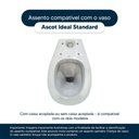 Ver imagem 4 de Tampa de Vaso Sanitário com Amortecedor Ascot Bone (Bege) para bacia Ideal Standard