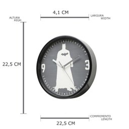 Relógio de Parede para Quarto Batman 22,5cm - Carisma - 4